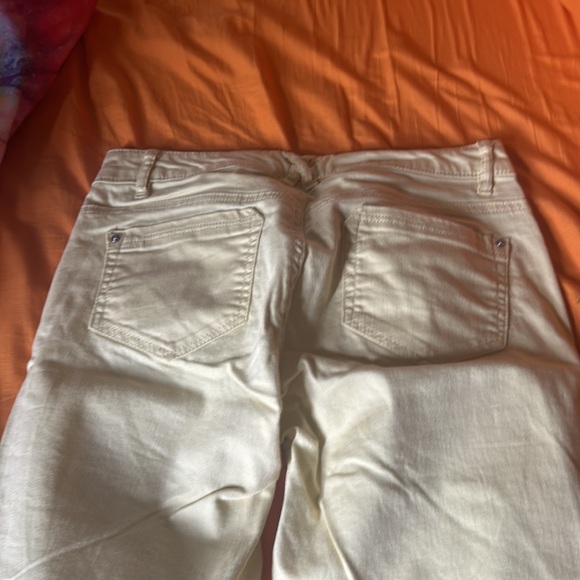 JOLT Ankle Jeans Capri Jeans Distressed Yellow - Picture 3 of 4